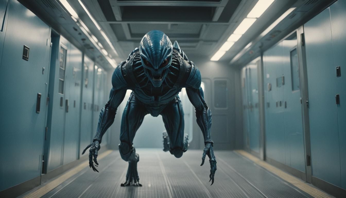 Too late did the red shirts realize that the weird space shi...