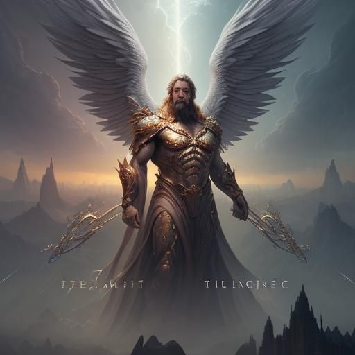 Heavenly Father Angel: Detailed Matte Painting