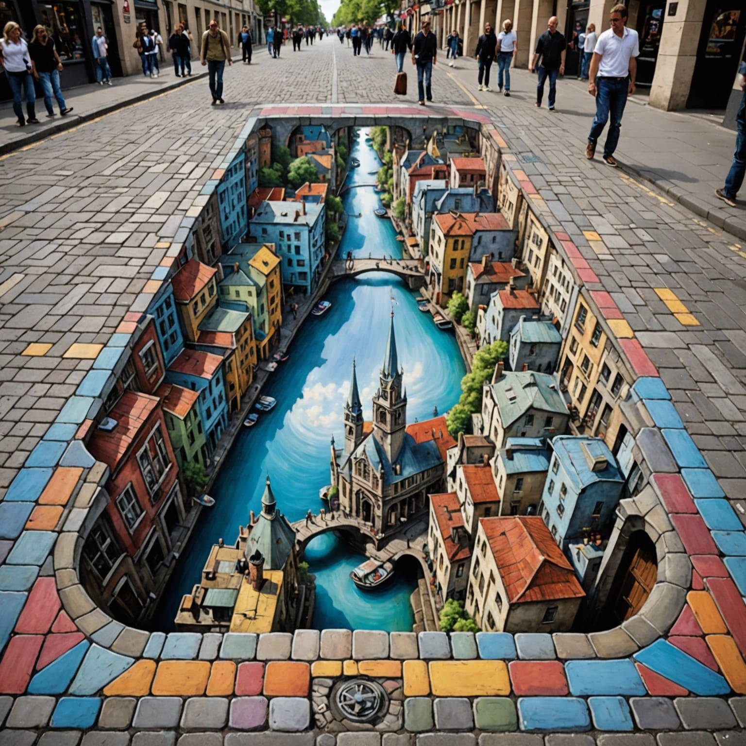 Mind-Bending 3D Optical Illusion Street Art