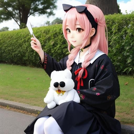 Abstract Image Based on 'Notice Me Sempai' Prompt