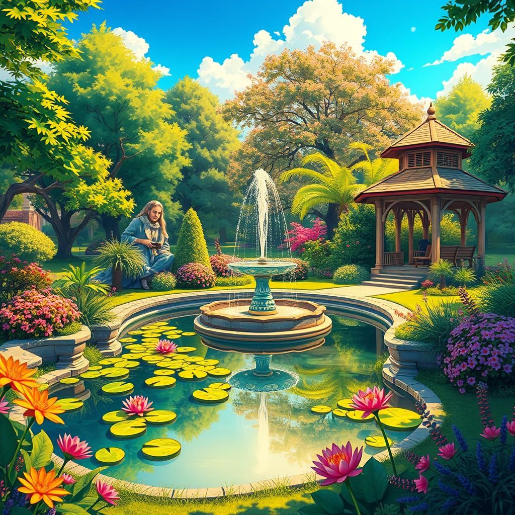 This medium-sized park has a fairytale-like look to it.  It ...