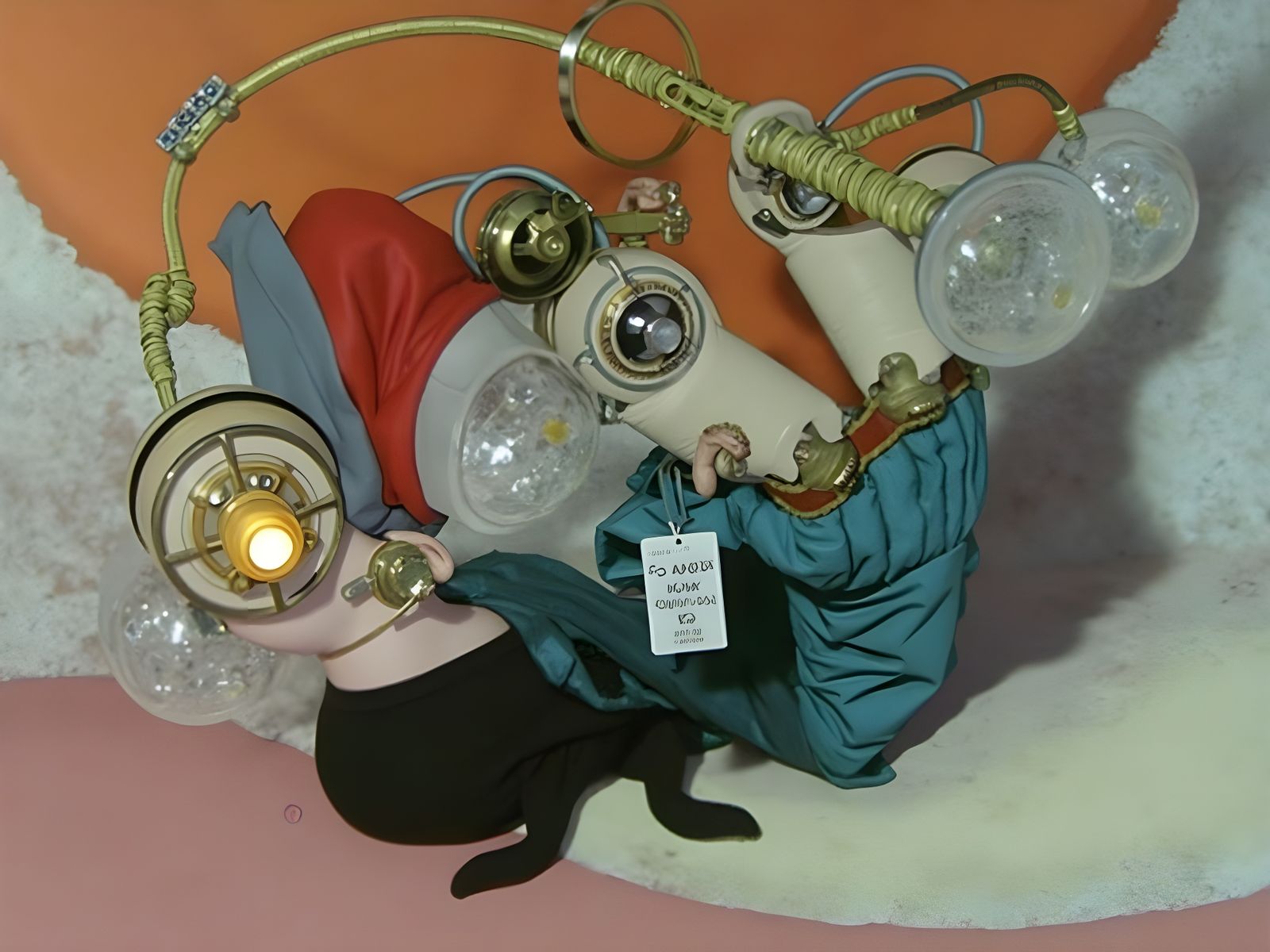 Cyborg Steampunk Warriors in Industrial Darkness