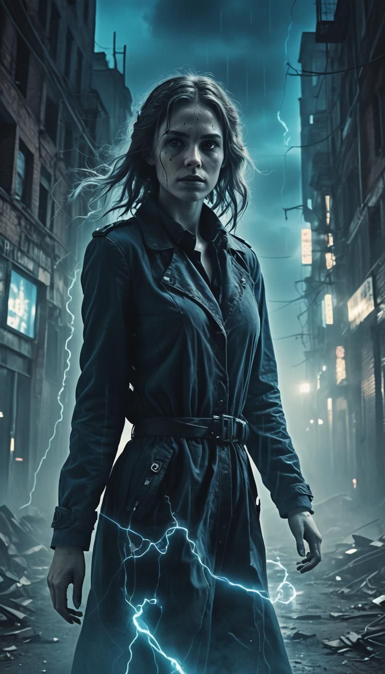 Ruined City: A Sci-Fi Double Exposure