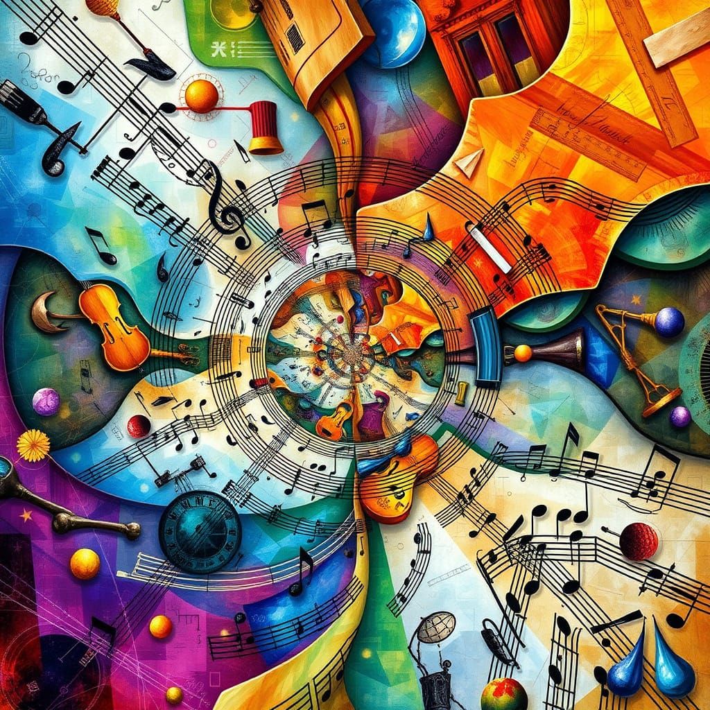 Mathematical Harmony in Vibrant Colors