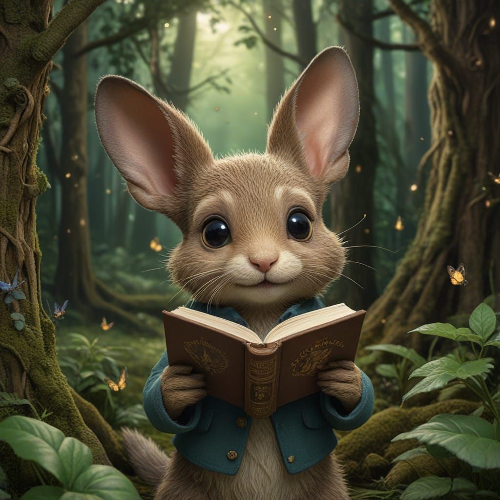 Whimsical Forest Dweller Puppy