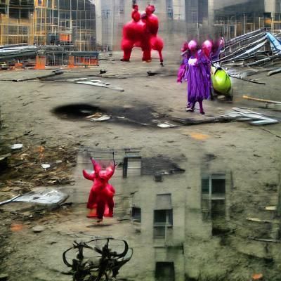 Demonic Teletubbies Unleash Chaos in Dystopian NYC