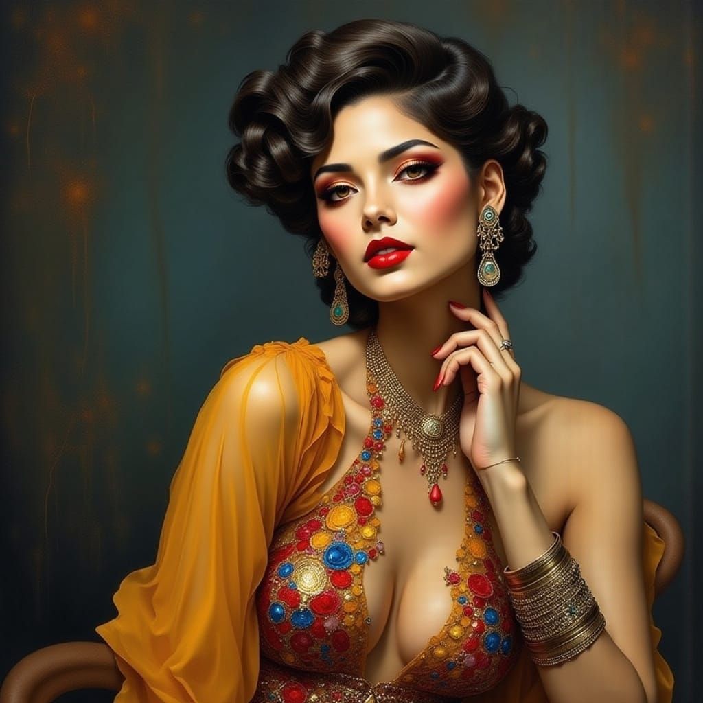 Art Deco Surrealism: Vintage Elegance and Glamour