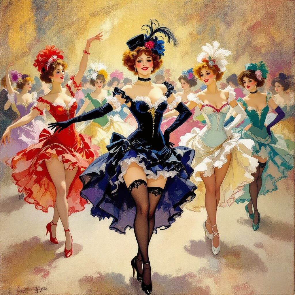 Cabaret dancers