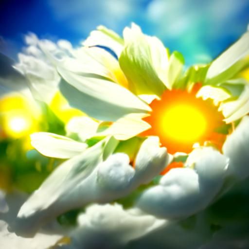 Radiant Summer Flowers in Divine Sunshine