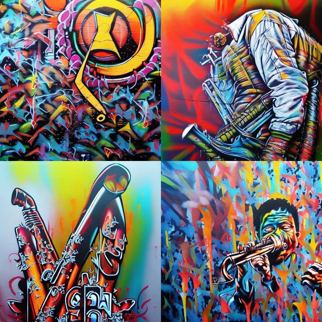 Jakarta Jazz Graffiti Art in Street Style