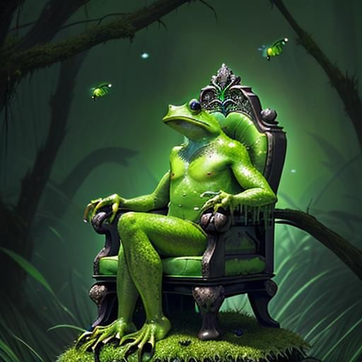 Surrounded by a chorus of croaking frogs and chirping cricke...