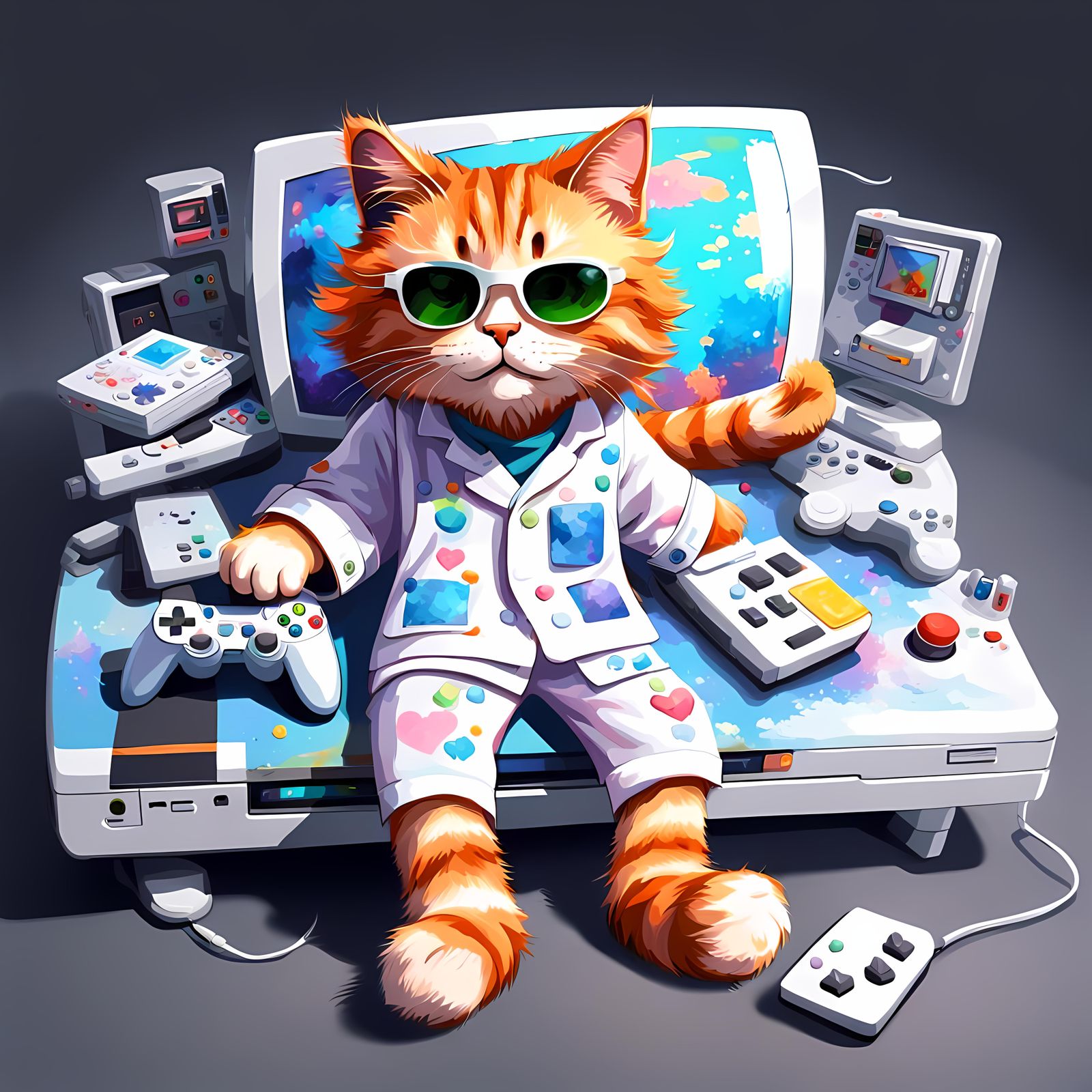 GamingCat Chris, PostOp Recovery D#4.