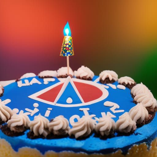 illuminati happy birthday cake