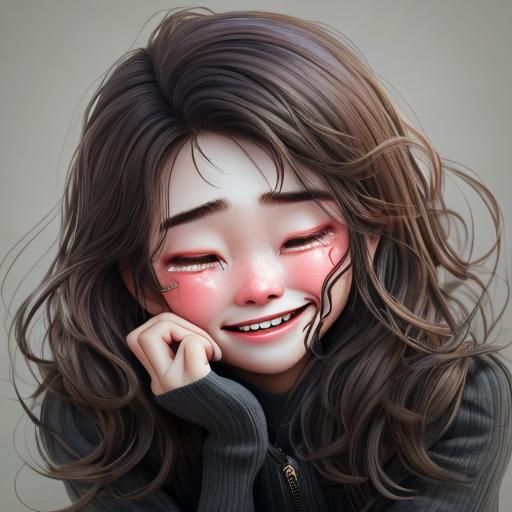 Bittersweet Anime Expression of Joy and Sorrow