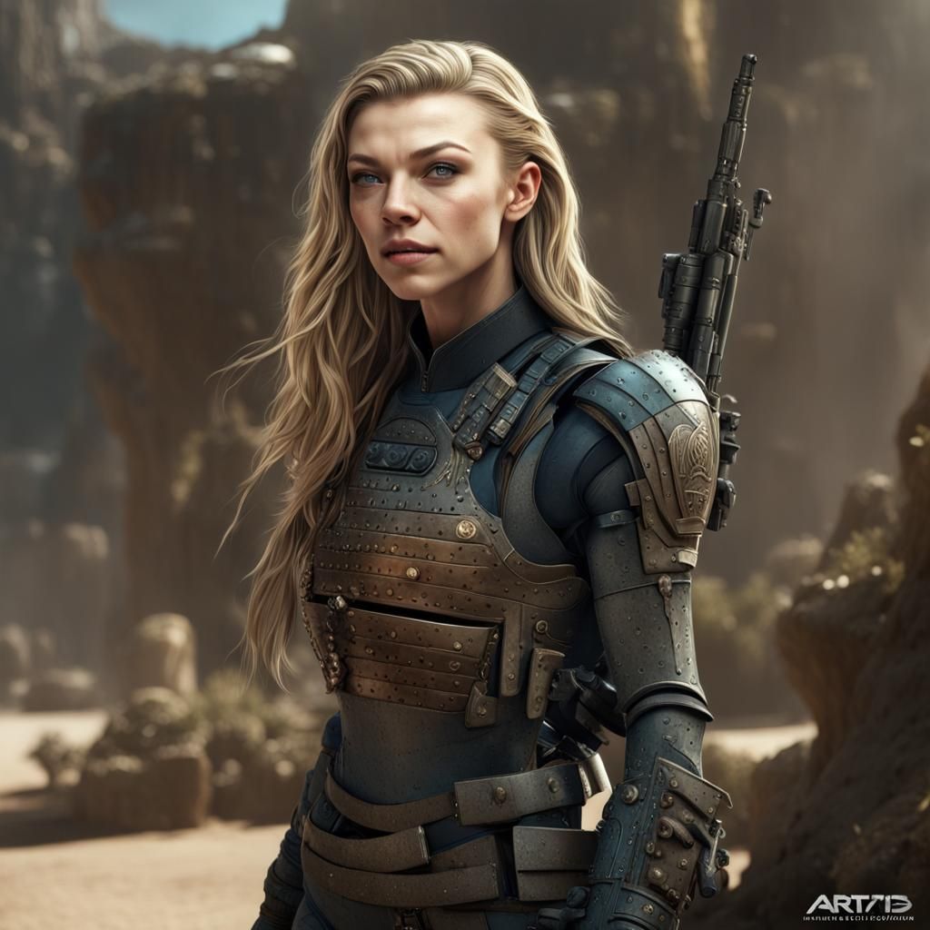 Modern Soldier with Crooked Smile in Detailed Matte Painting