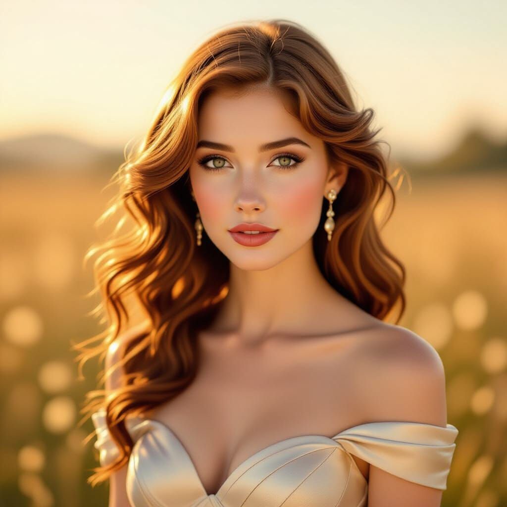 Glamorous Portrait in Classic Hollywood Style