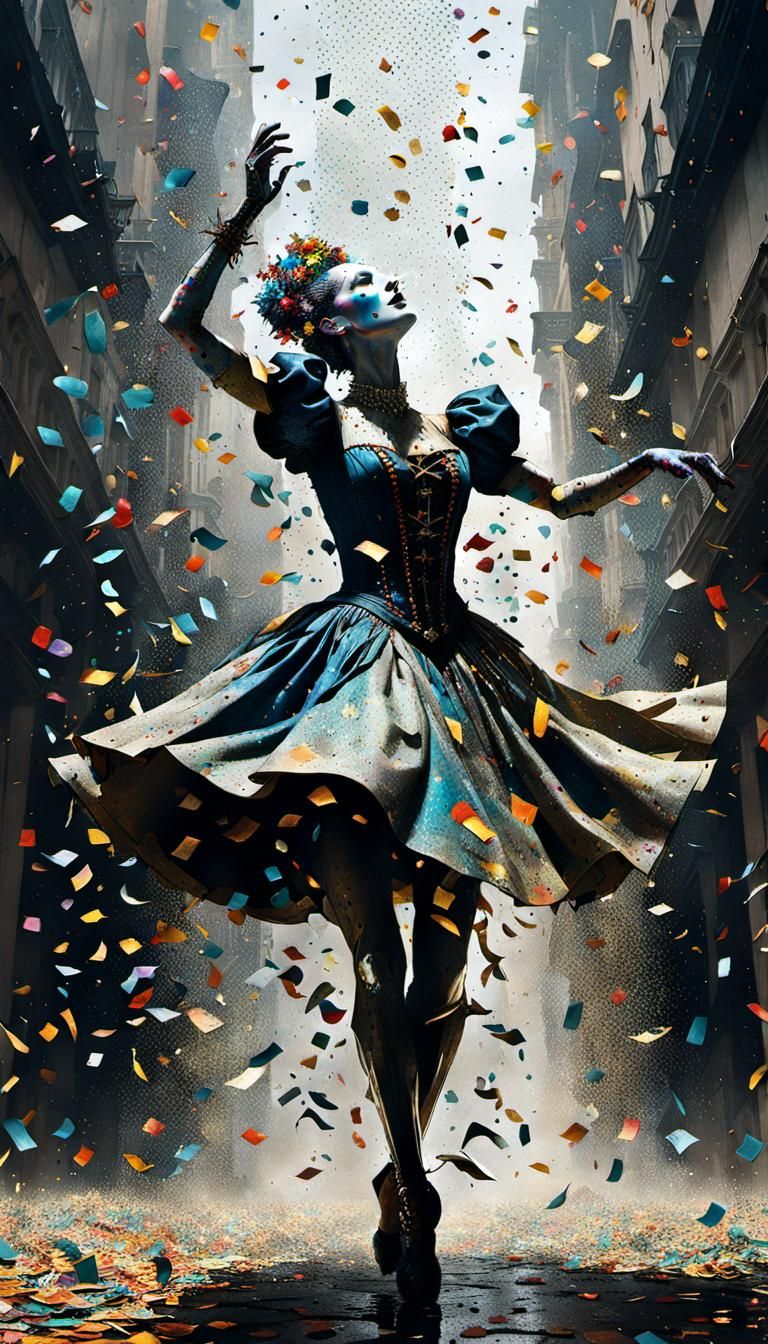 Harlequin Dance: A Digital Baroque Masterpiece