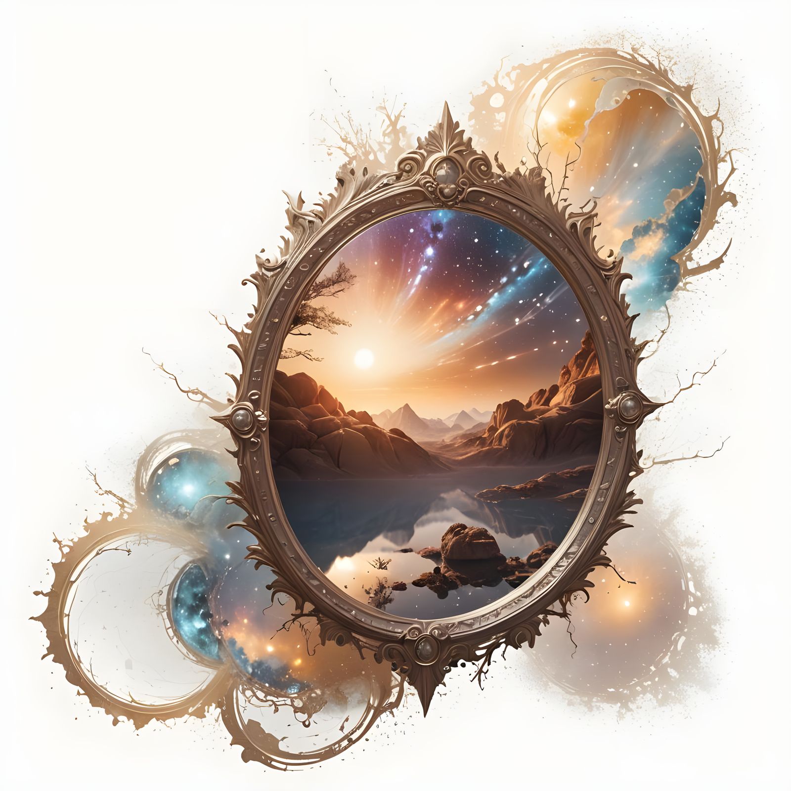 Surreal Cosmic Portal in Soft Focus