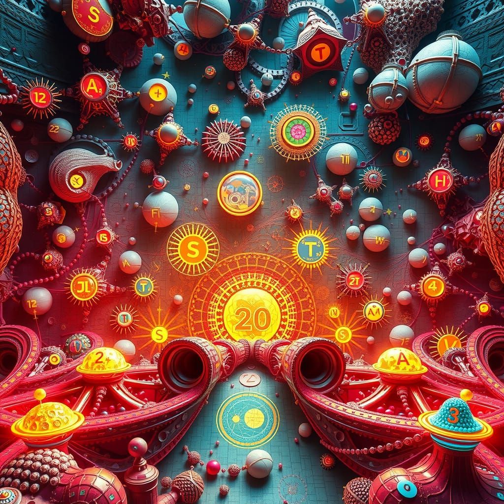 Fractal Dmitri Mendeleev's table