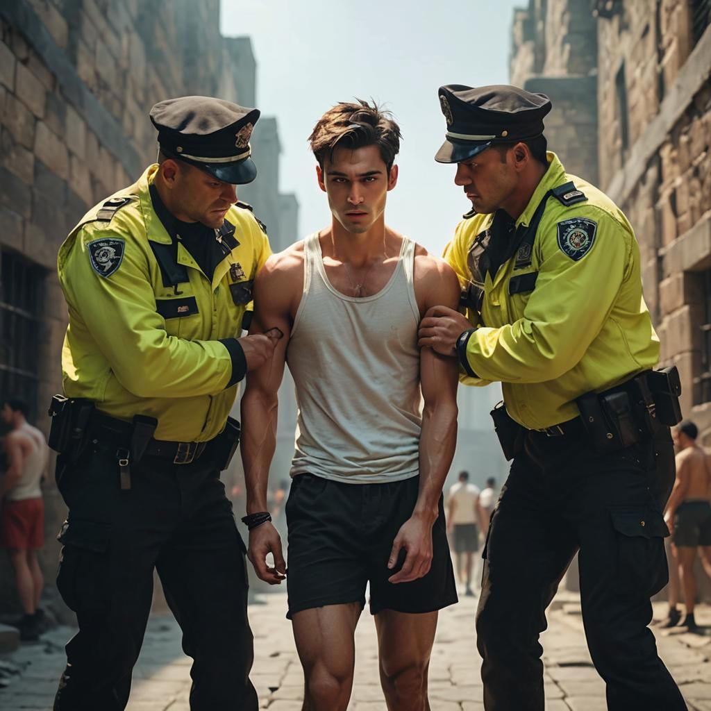 Dark Fantasy Figure in Jail Cell Lit by Lantern Glow