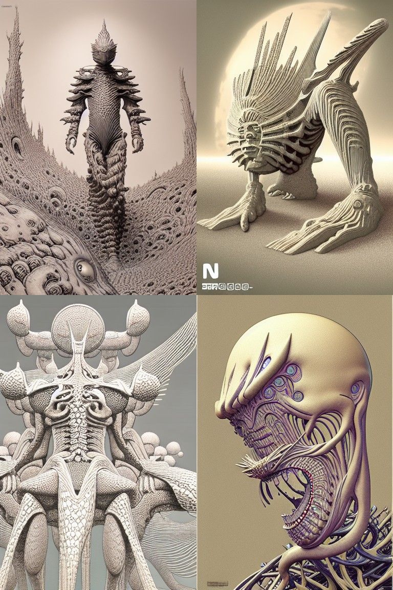 Hyperdetailed Entity in a Surreal Miniature Diorama