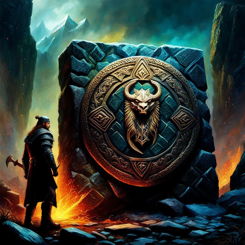 Looking at his finished work