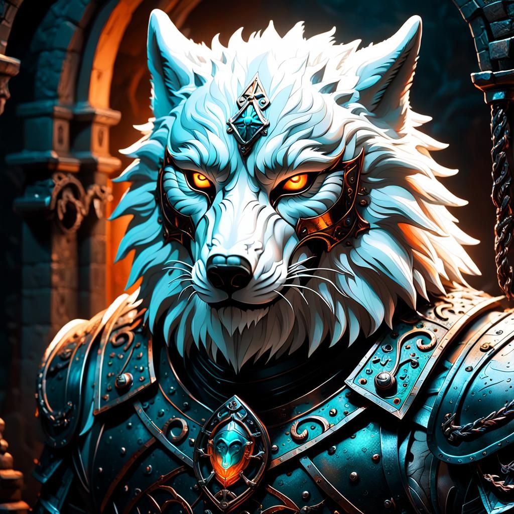 the chosen the white wolf behind the iron mask 8k resolution...