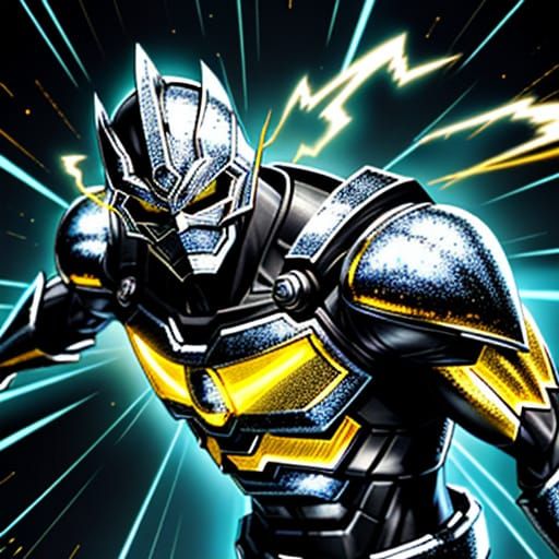 Silver Ranger Defeated, Energy Drained, Manga Art