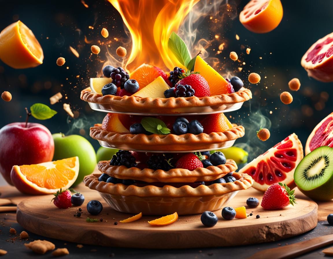 Colorful Pie Fight with Bokeh and Dynamic Lighting