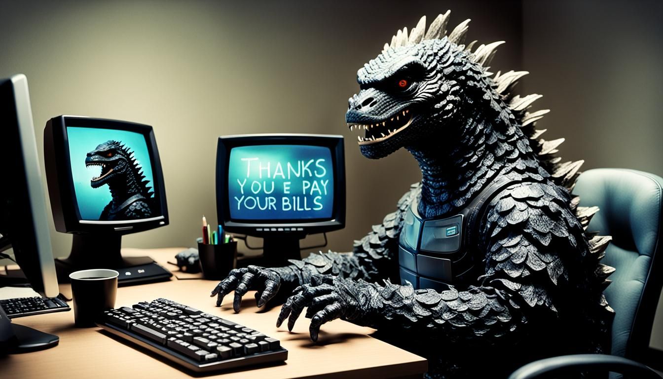 Godzilla at work