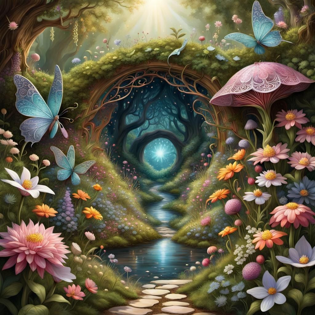 Fairytale Storybook Explosion of Glittering Fantascapes