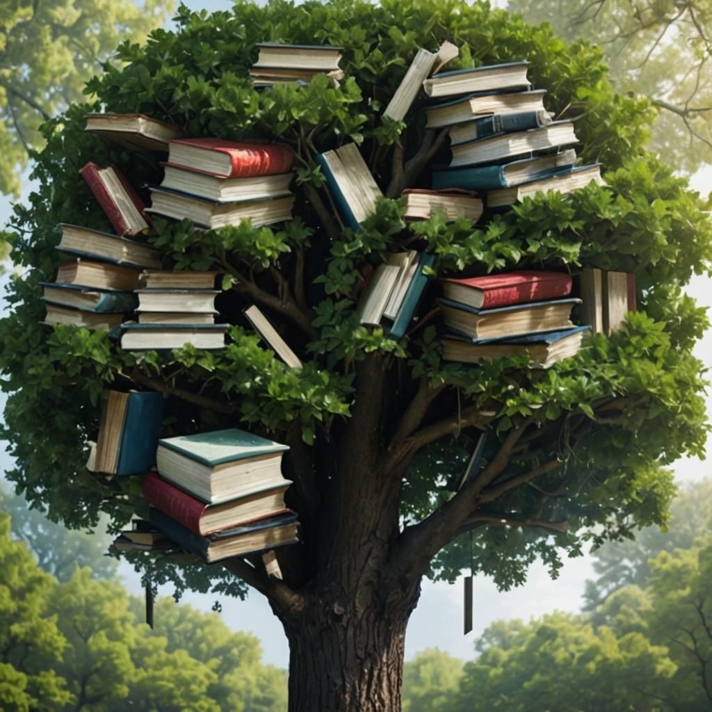 Books Grow on Trees: A Surreal Landscape