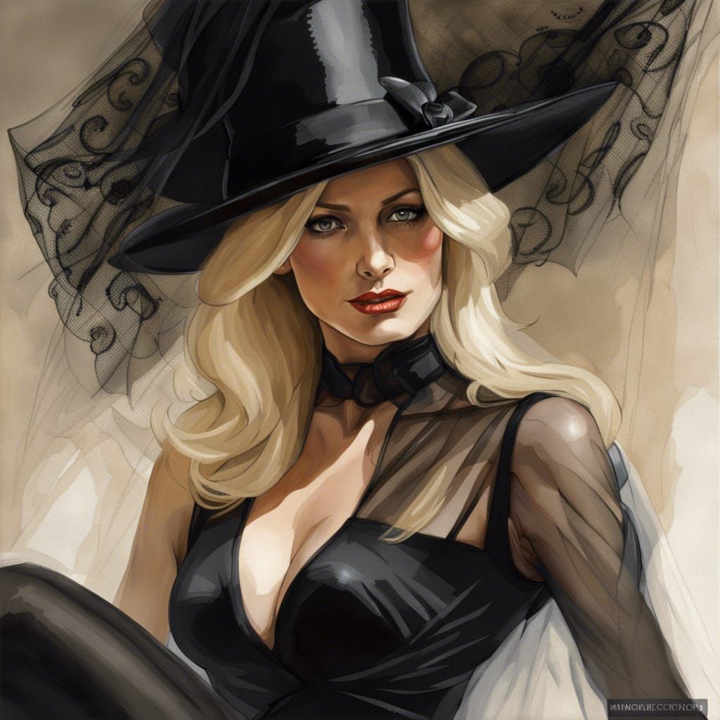 Sensuous Countess Portrait in Hyperrealistic Style