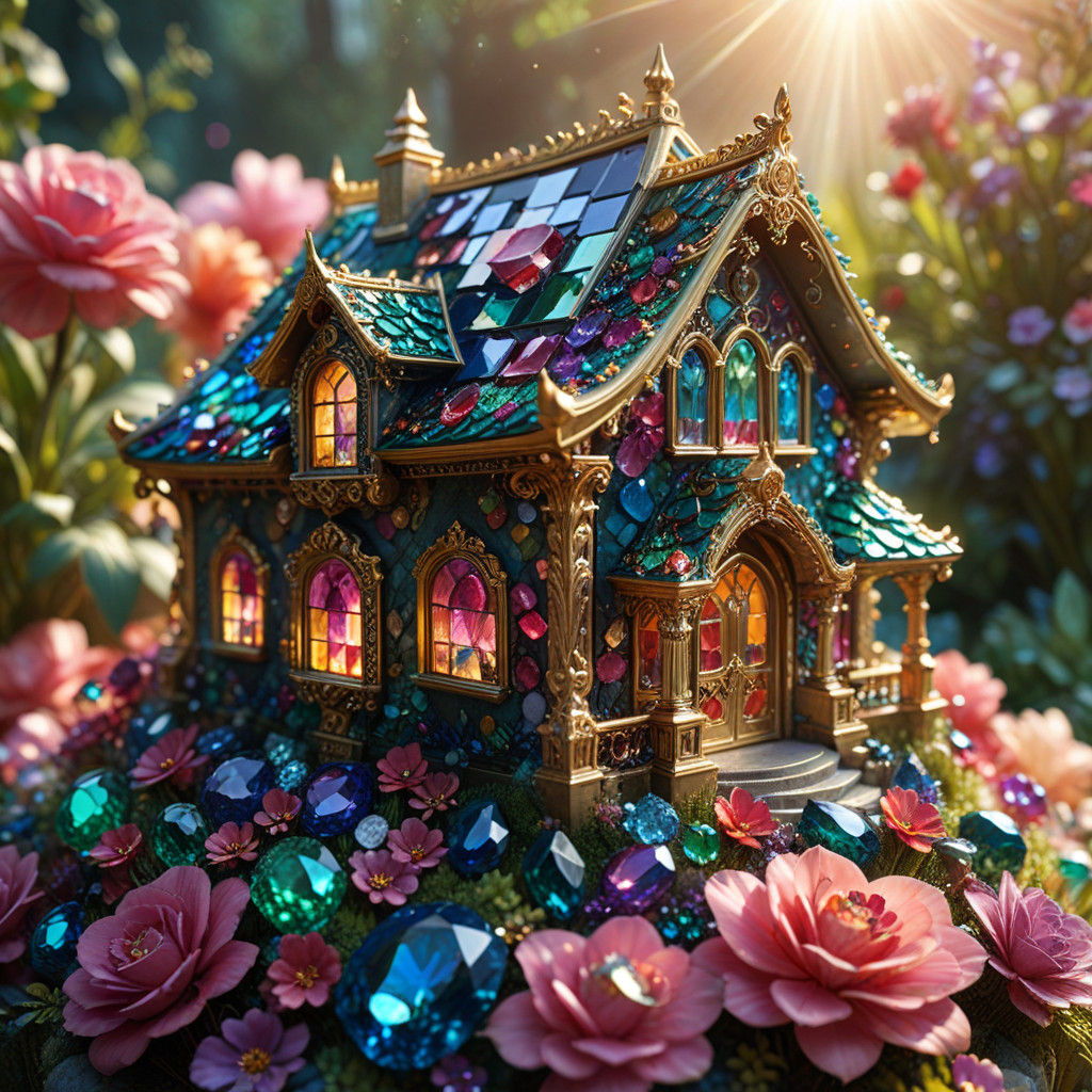 Gemstone Estate in Vibrant, Iridescent Glory