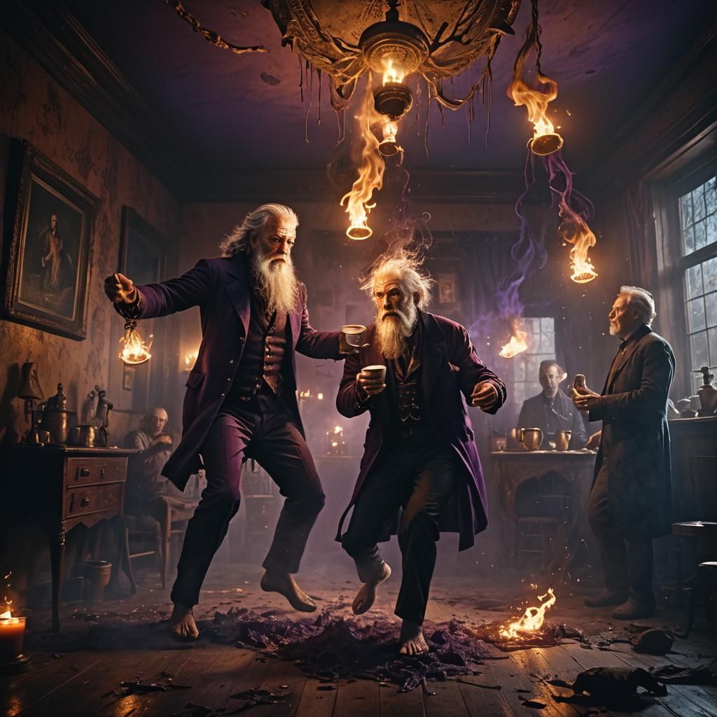 Eerie Dark Fantasy Poltergeists in Rich Color