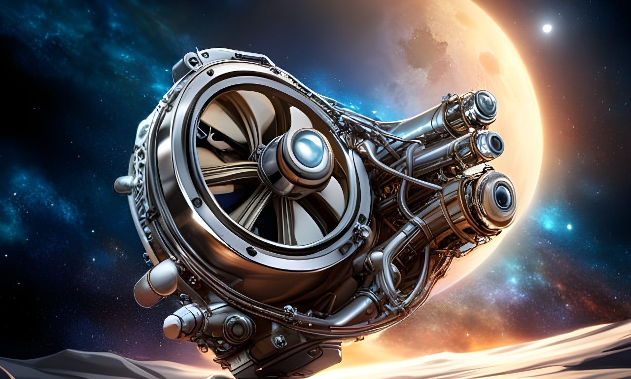 Adorable Engine with Cosmic Details