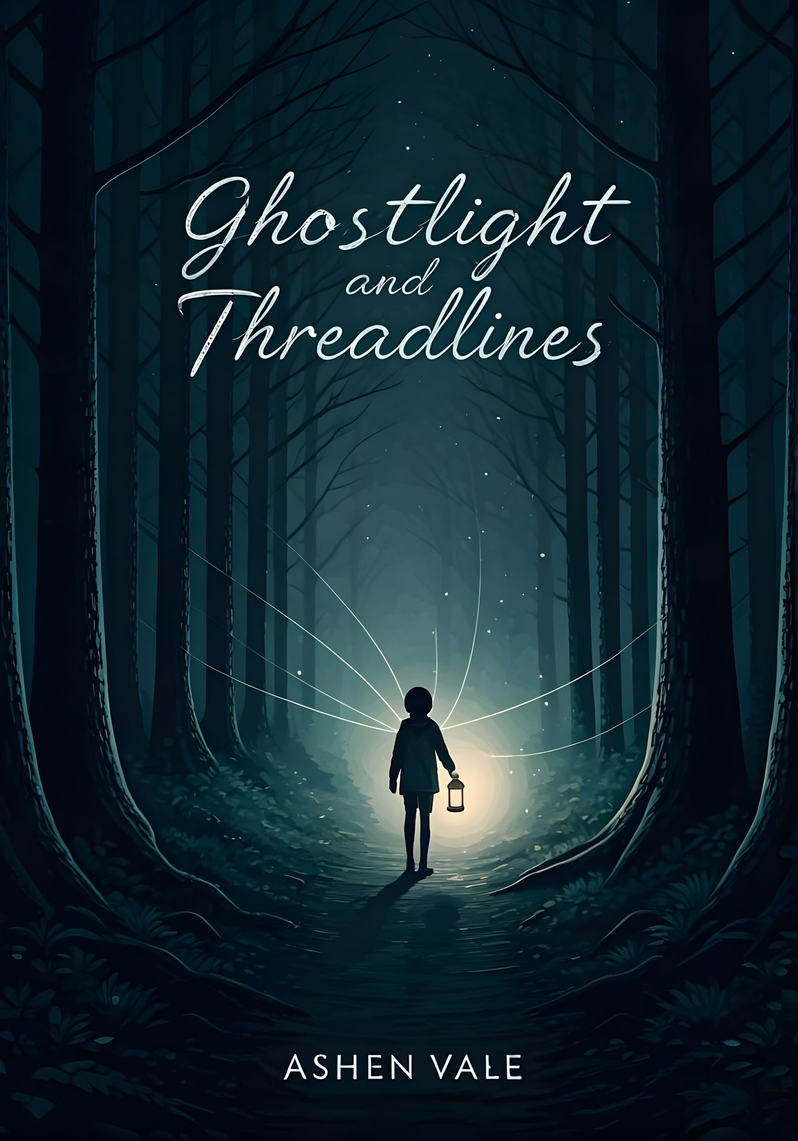 Ethereal Forest Figure with Ghostlight Lantern