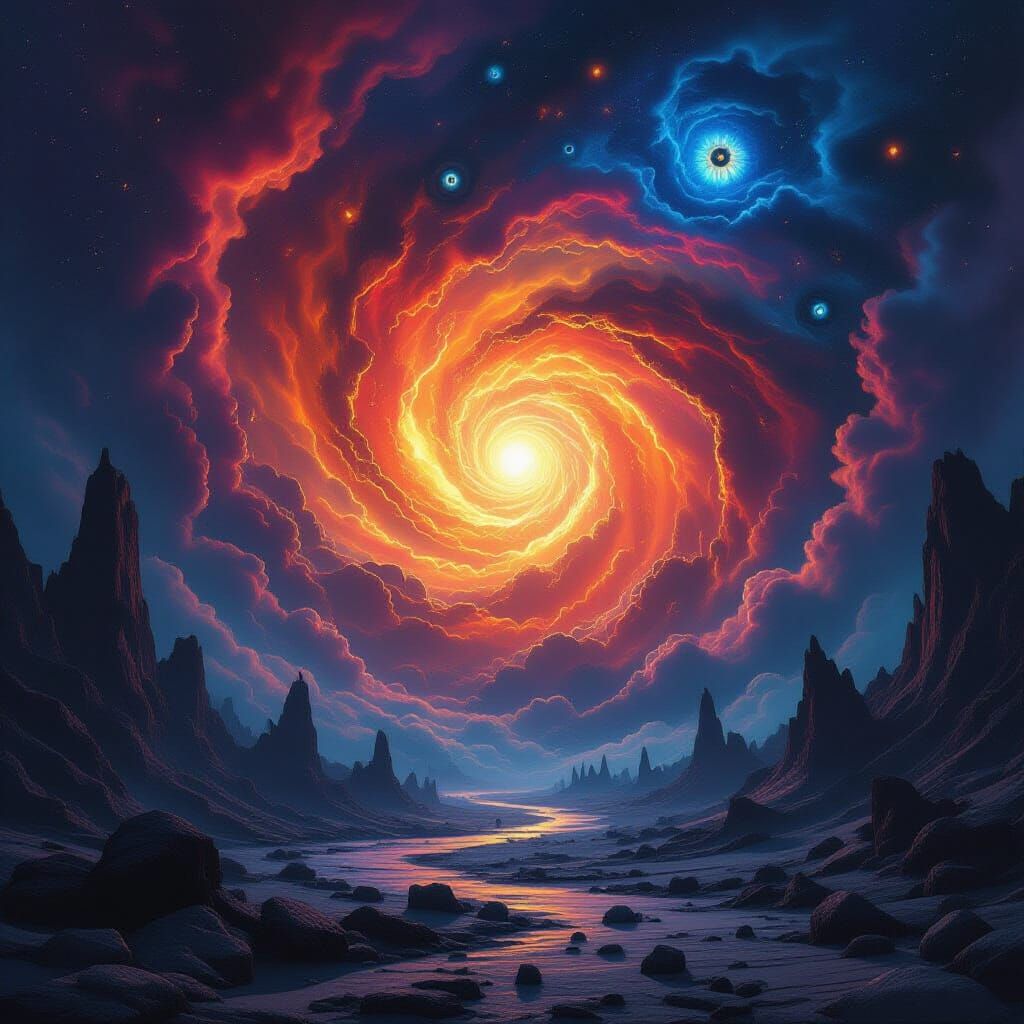 Cosmic Horror: Dying Star Collapsing into Singularity