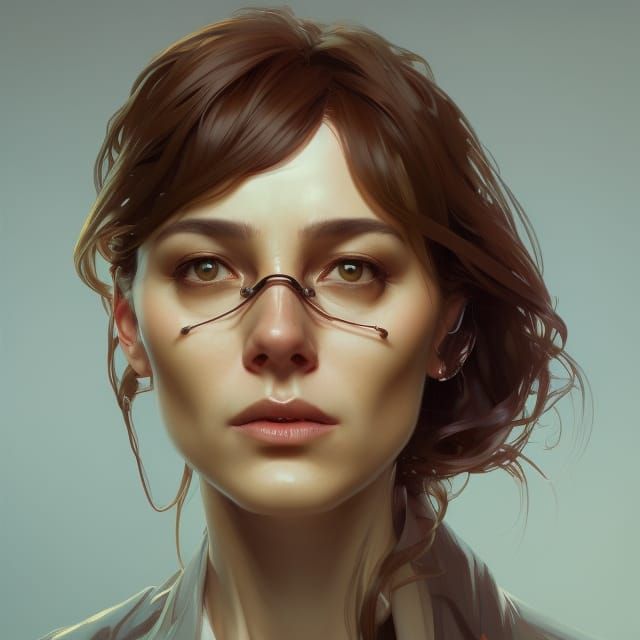 Psychiatrist Portrait in Hyperdetailed Style