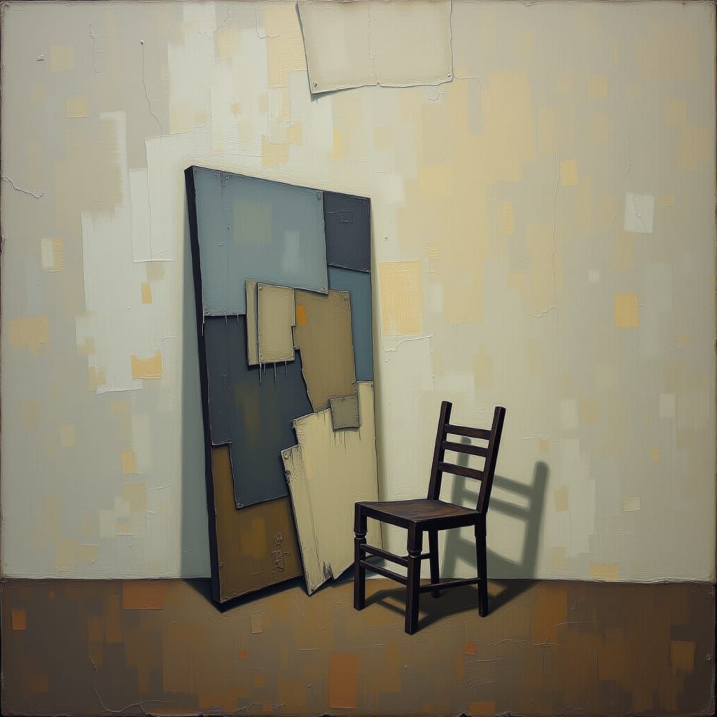 Silence Portrait: Minimalist Grief Surrealism