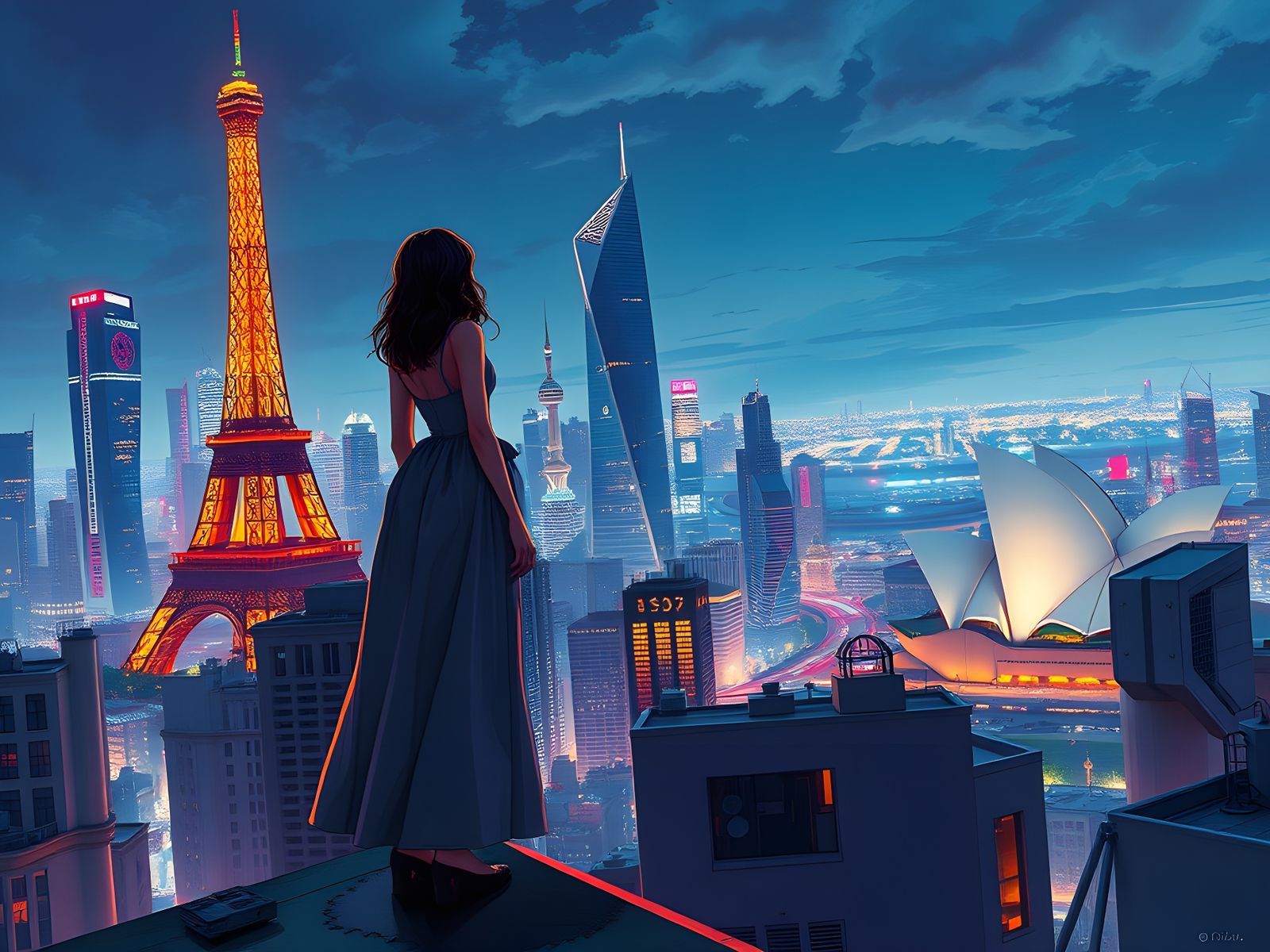 Creative Skylines: Modern Meets Historical Architecture