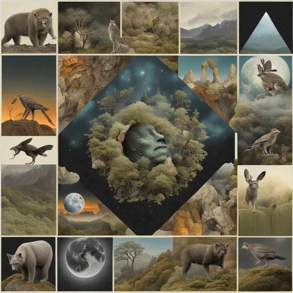 Mystical Creatures Soaring Through Galactic Creation