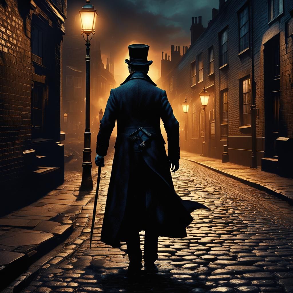 Jack the Ripper in Whitechapel, 1880s Matte Painting