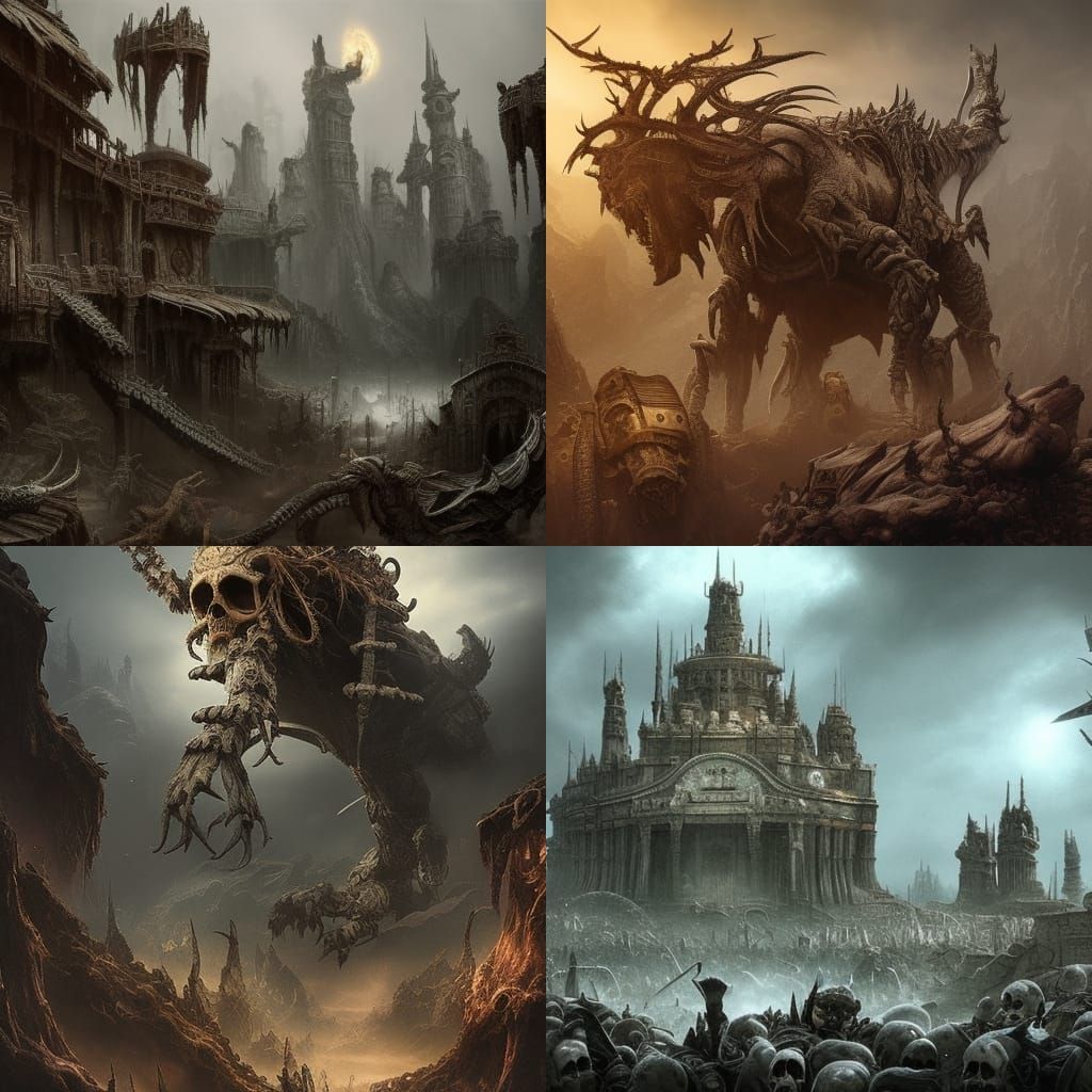 Epic Skull Crusher Digital Matte Painting