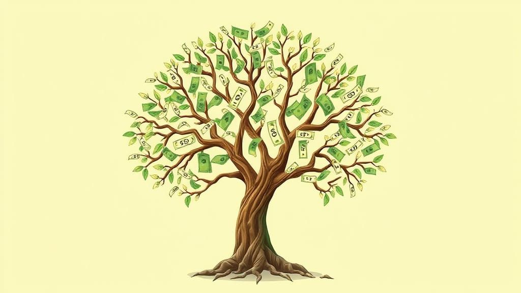 A Lush Green Tree Symbolizing Prosperity