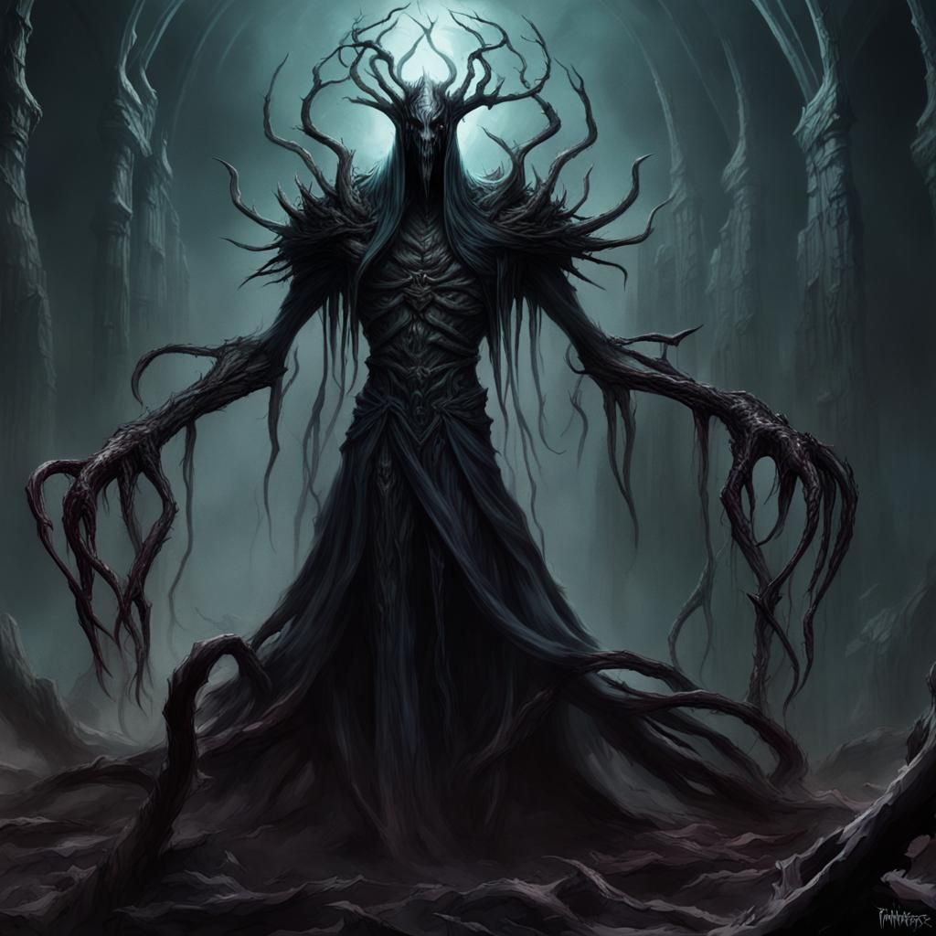 Sinister Soul Stealer Nekros: Detailed Matte Painting