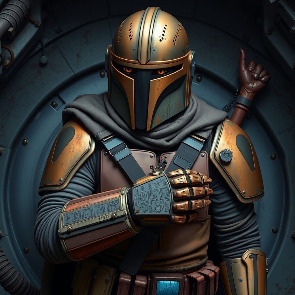 Togruta Warrior Emerges from Cryo-Pod in Mandalorian Armor
