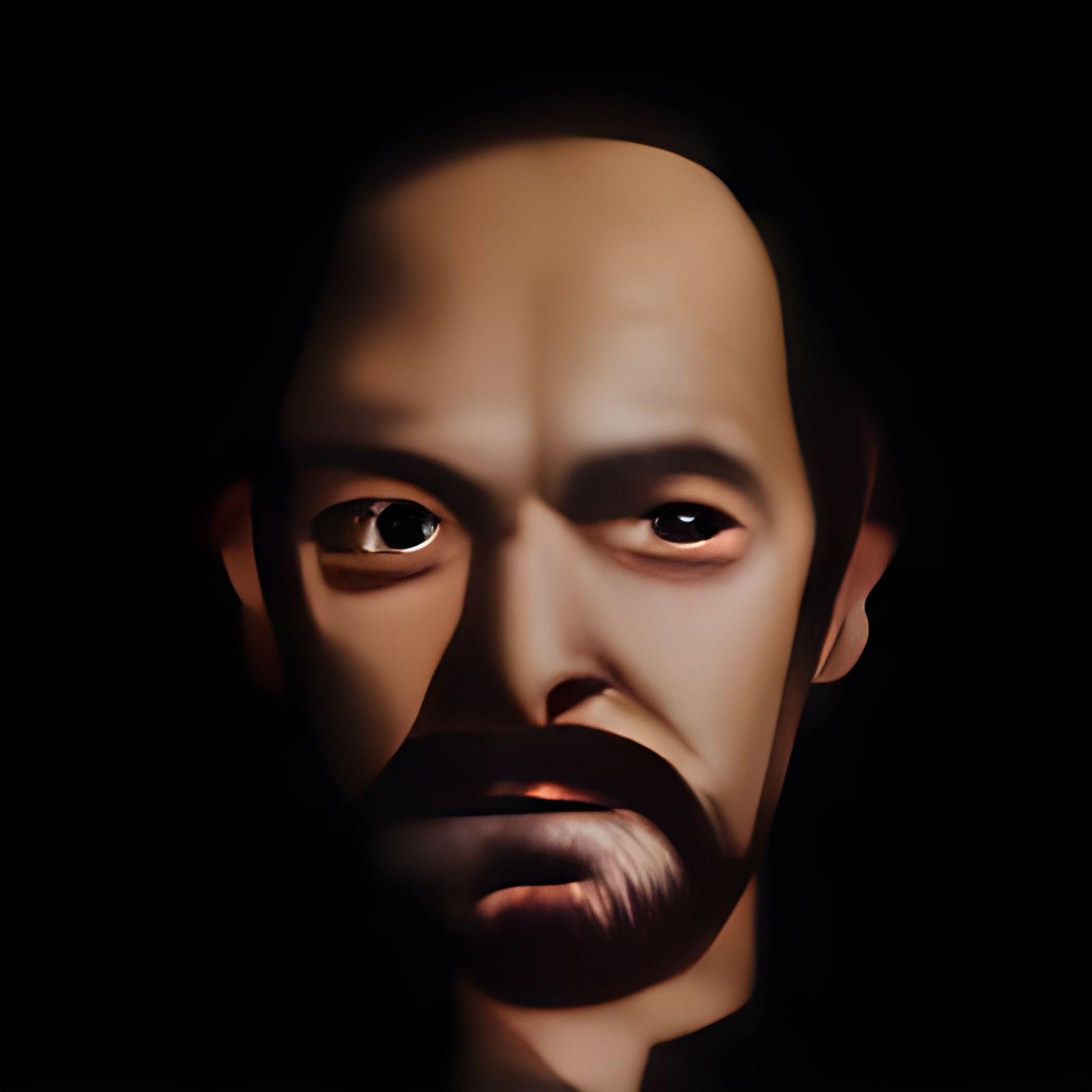 Realistic 3D Portrait of a Man