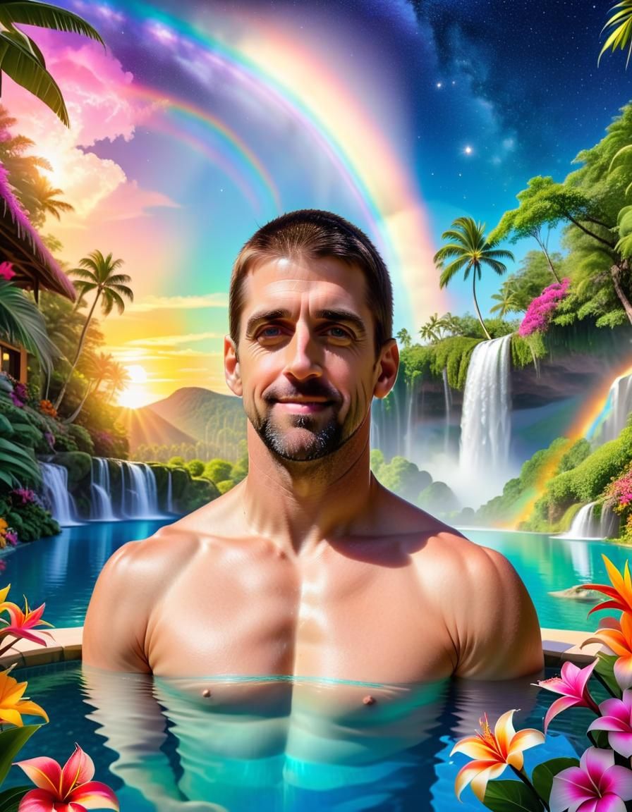 Aaron Rodgers on vacation