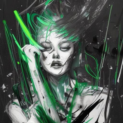 Terrifying Horror Scene in Speedpaint Style